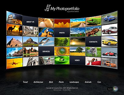 Photo portfolio website template's image